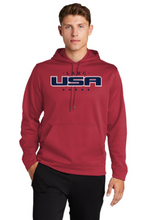 Load image into Gallery viewer, USA-LABC Adult Sport-Tek® Sport-Wick® Fleece Hooded Pullover
