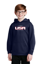 Load image into Gallery viewer, USA-LABC Sport-Tek® Youth Sport-Wick® Fleece Hooded Pullover
