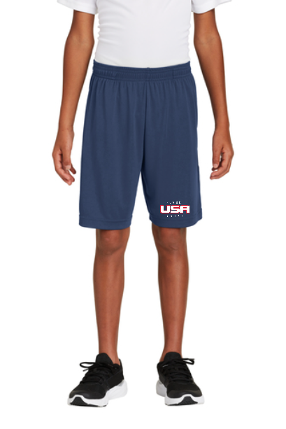 USA-LABC Sport-Tek® Youth PosiCharge® Competitor™ Pocketed Short