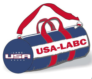 USA-LABC:  Jensen Lee Round Baseball Duffle Bag-200XL (15" x 34") - Includes Shoulder Strap &  Player Name