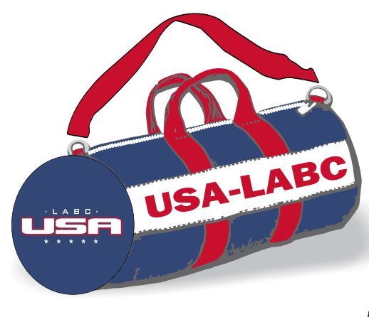 USA-LABC:  Jensen Lee Round Baseball Duffle Bag-200XL (15